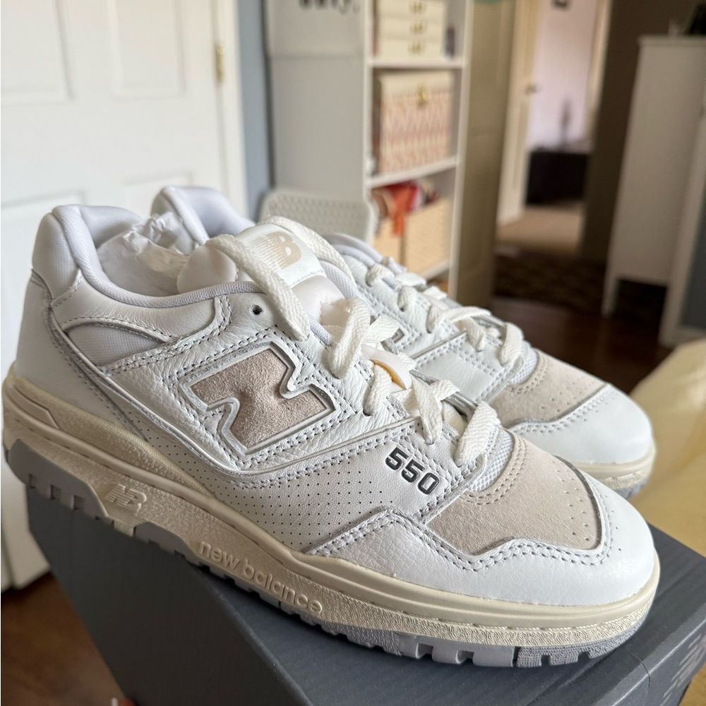 New Balance 550 White Grey Sneakers